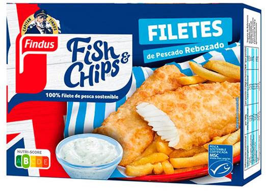 FILETES FISH & CHIPS FINDUS P8 240G