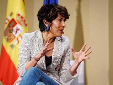 Foto: Elma Saiz, ministra de Inclusión, Seguridad Social y Migraciones. (A. Pérez Meca / Europa Press)