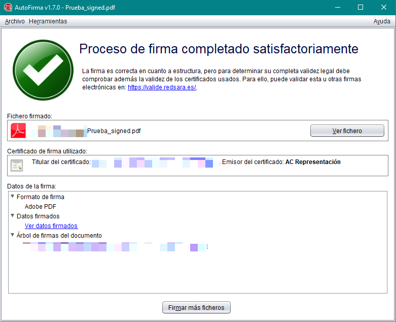 Autofirma completada